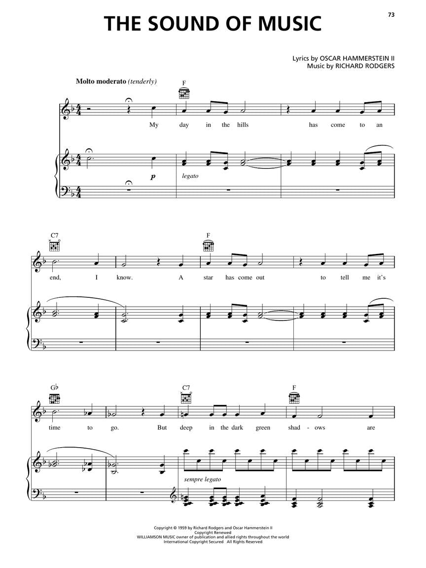 Sound of Music, The - Vocal Selections with Online Audio