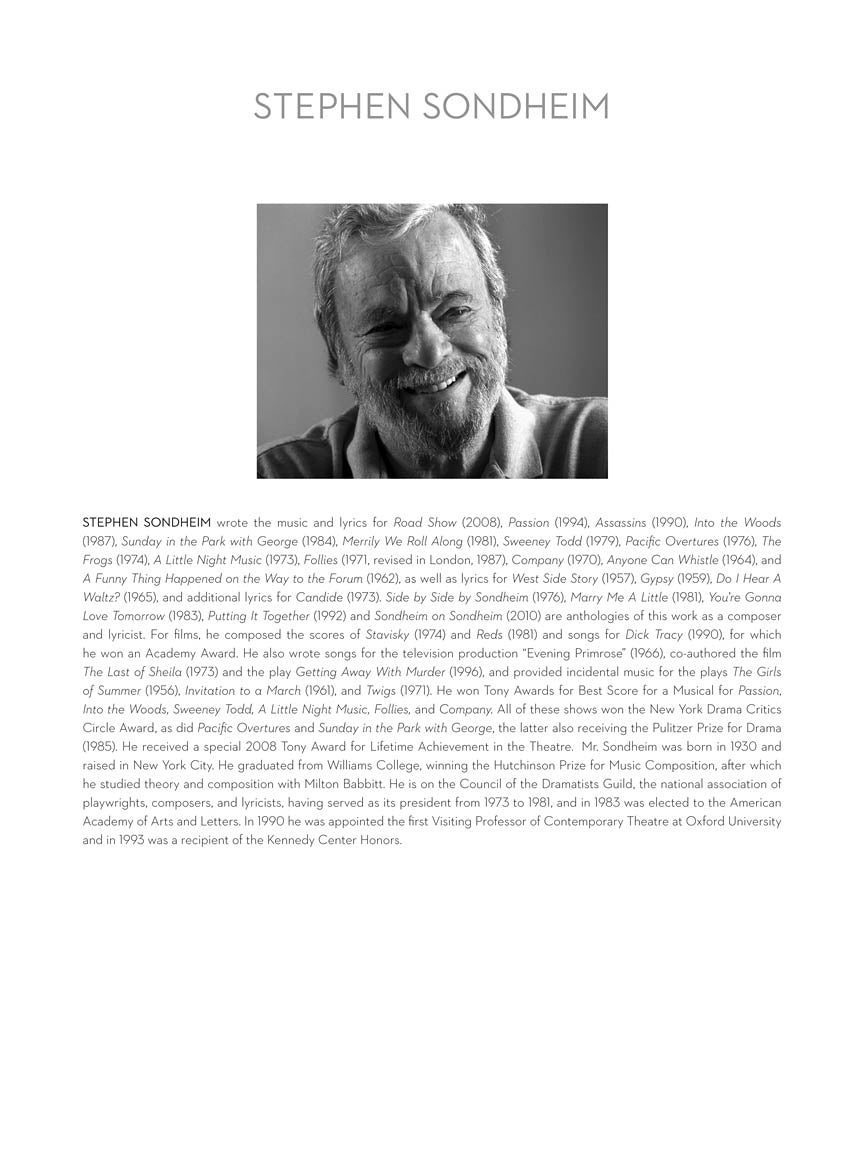 The Stephen Sondheim Collection Volume 1 P/V/G