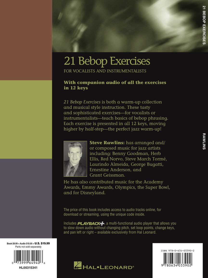 Rawlins 21 Bebop Exercises For Vocalists and Instrumentalists