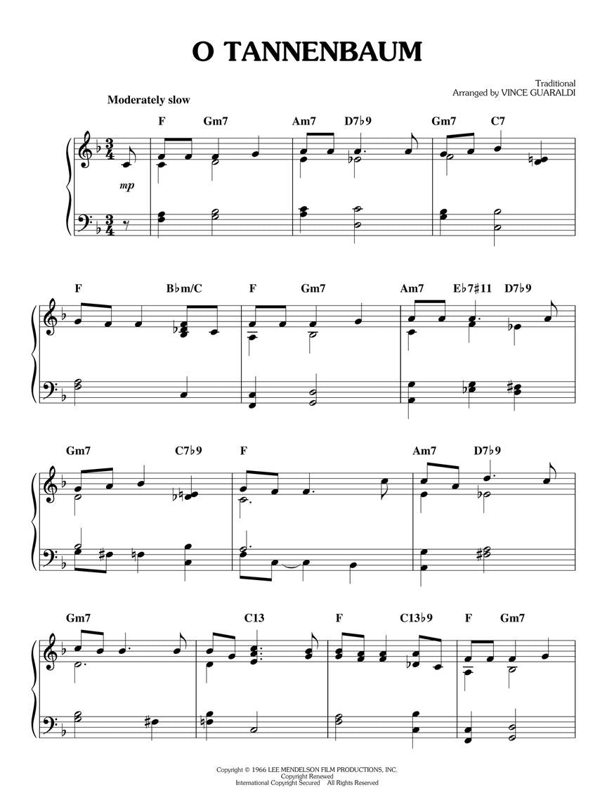 Guaraldi Charlie Brown Christmas, A - Easy Piano