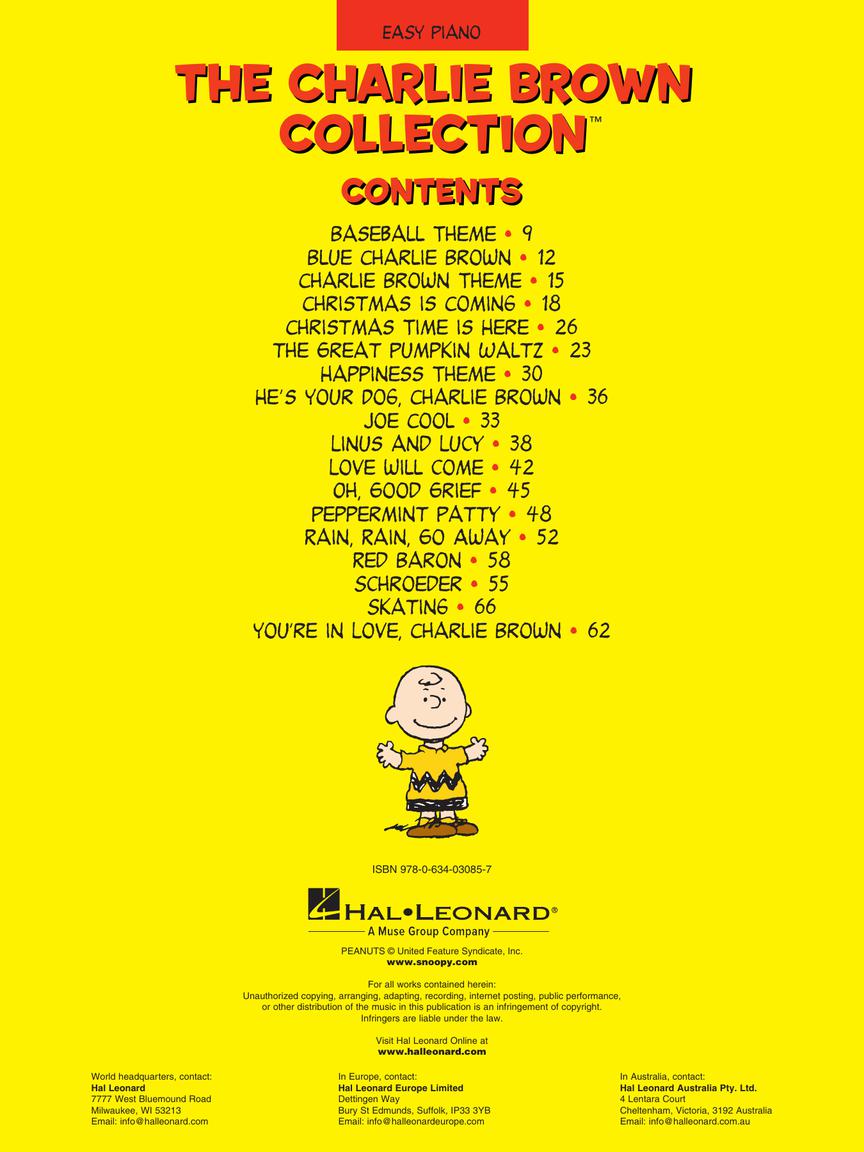Charlie Brown Collection, The - Easy Piano