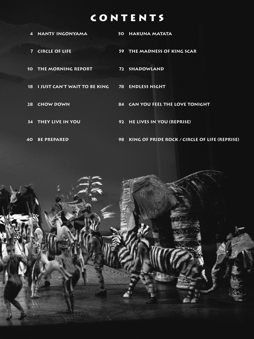 Lion King, The - Broadway Selections