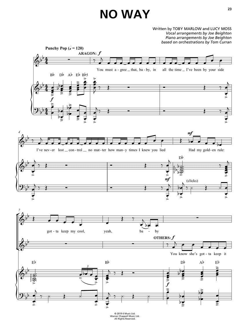 Six: The Musical Vocal Selections