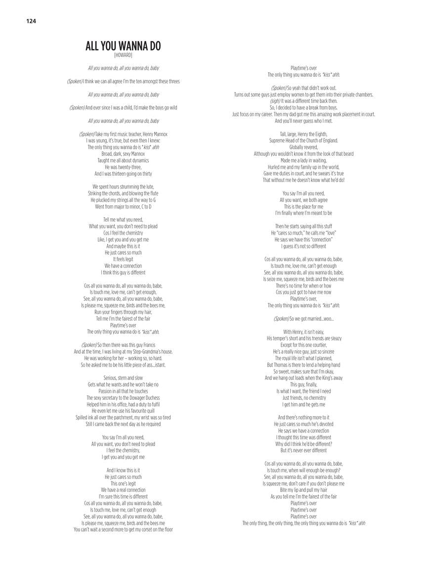 Six: The Musical Vocal Selections