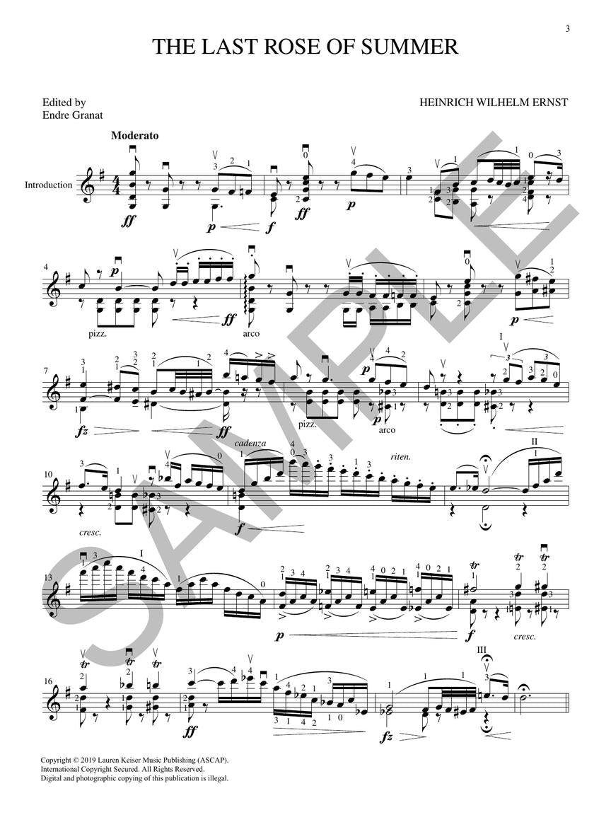 4 Virtuoso Showpieces for Solo Violin
