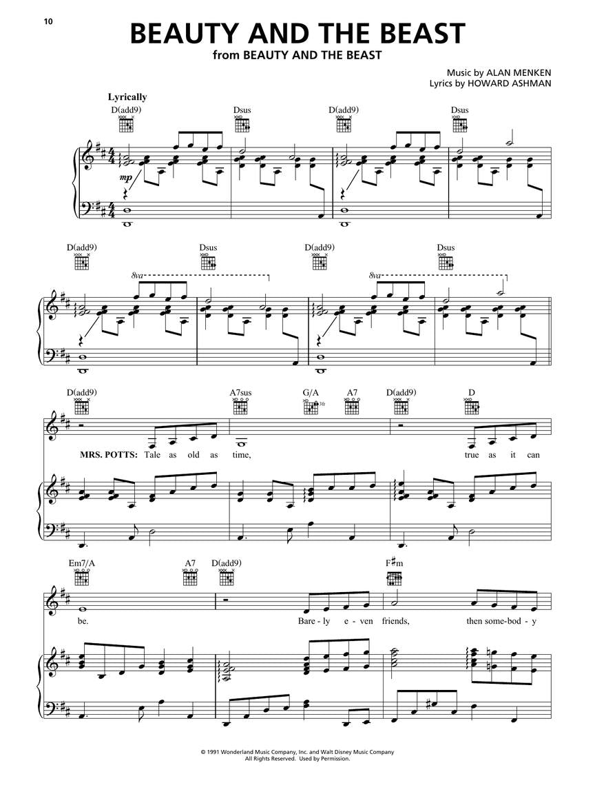 Menken: Alan Menken Songbook – 2nd Edition