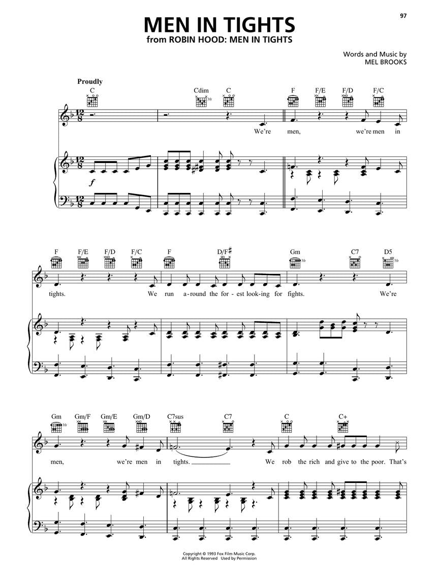 Brooks Songbook 23 Songs from Movies and Shows