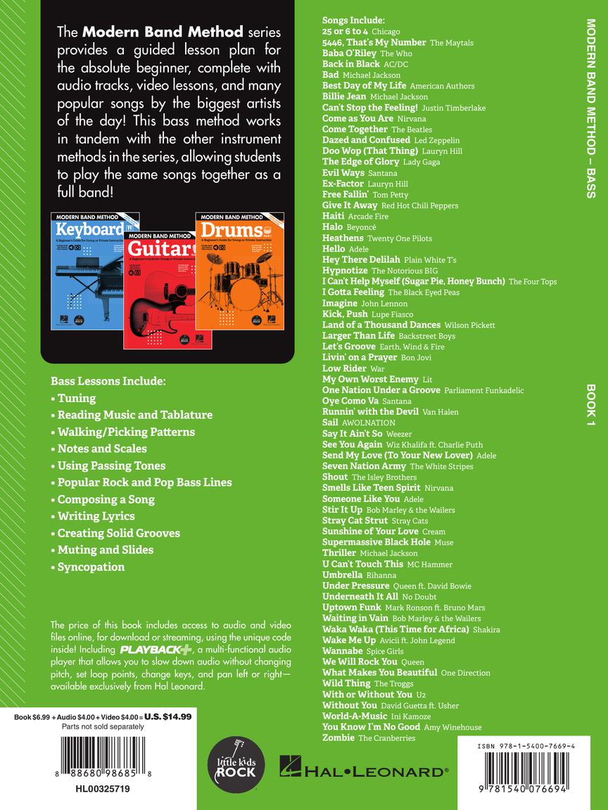 Modern Band Method – Bass, Book 1