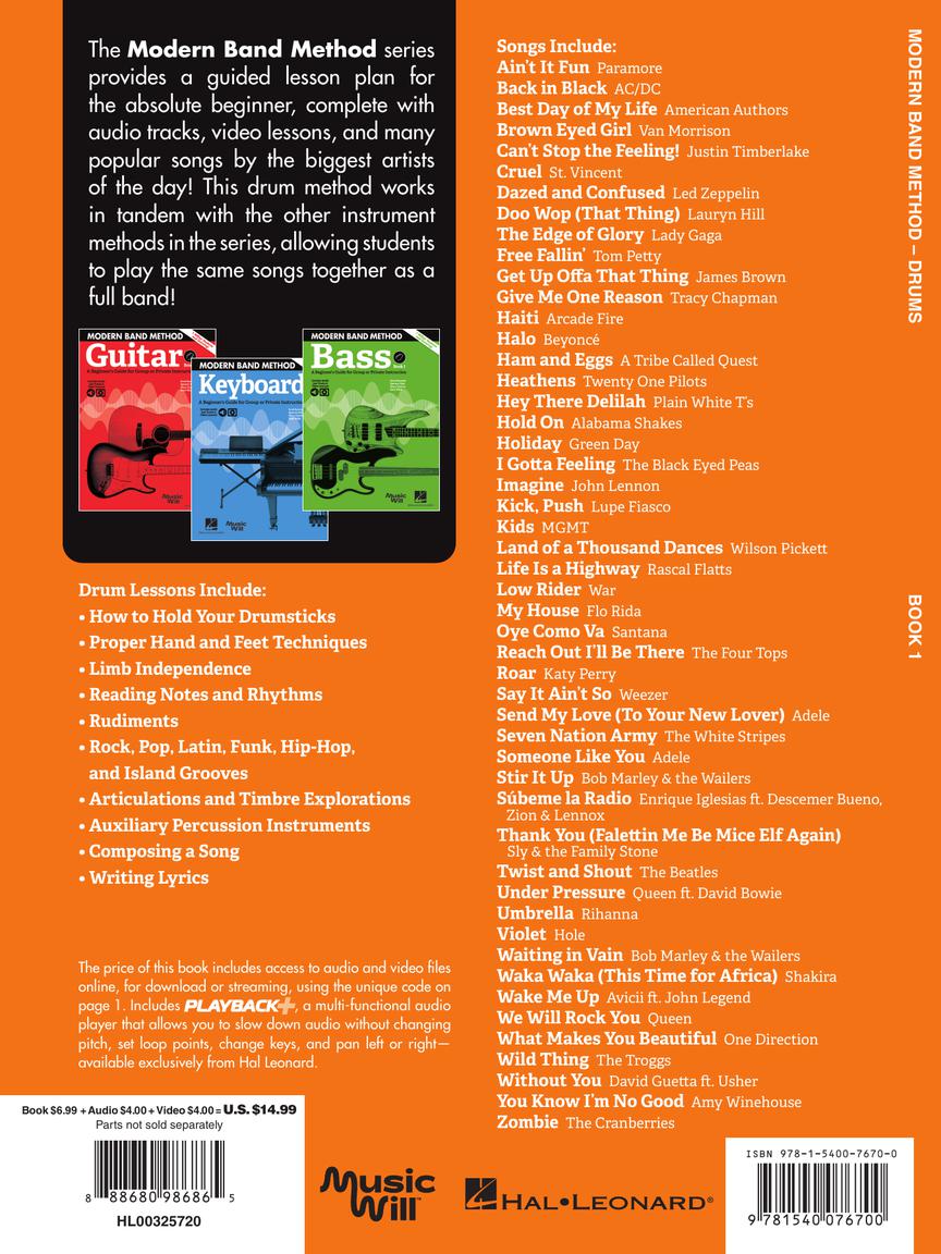 Modern Band Method – Drums, Book 1