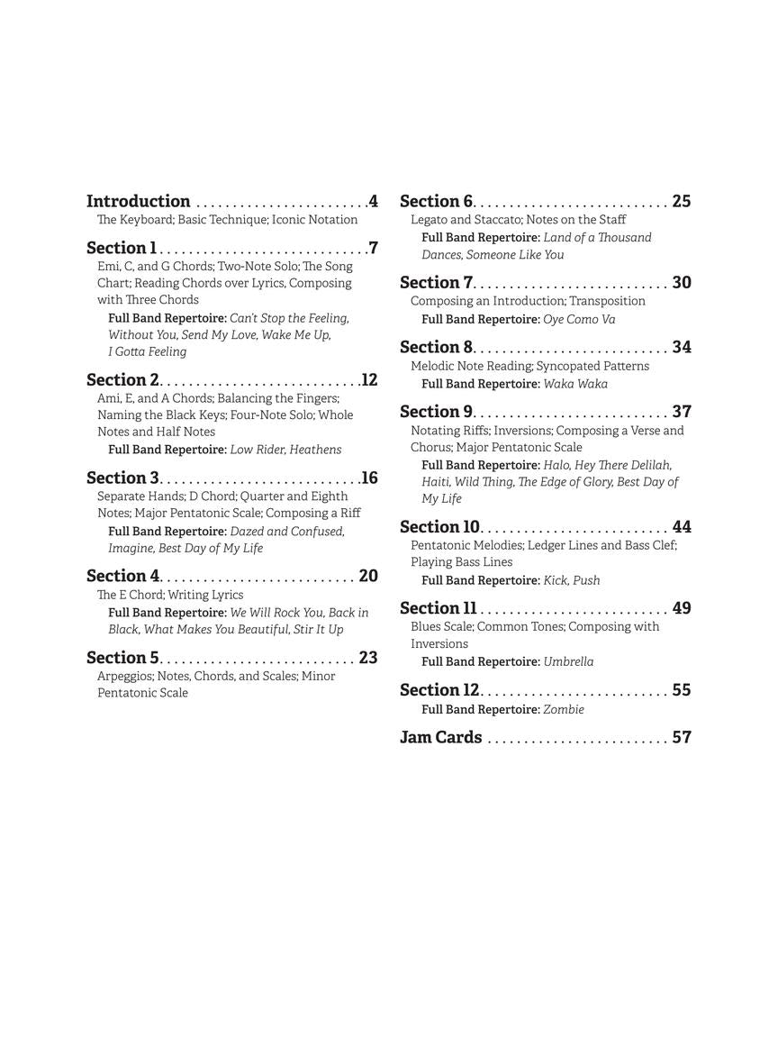 Modern Band Method – Keyboard, Book 1