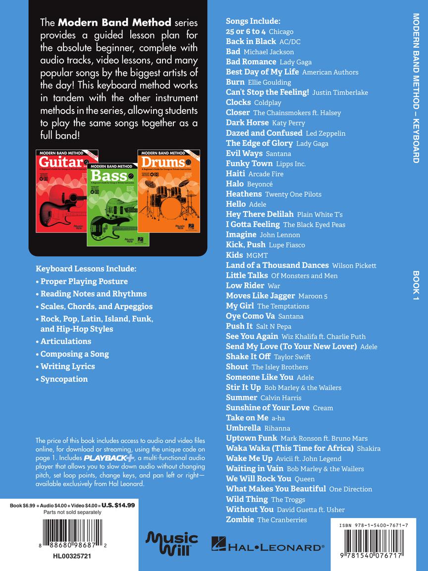 Modern Band Method – Keyboard, Book 1