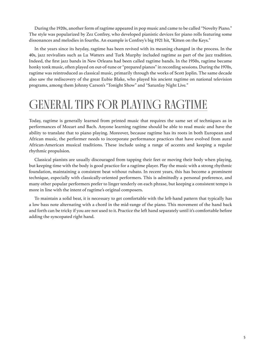 Ragtime Piano A Guide to Playing the Best Rags