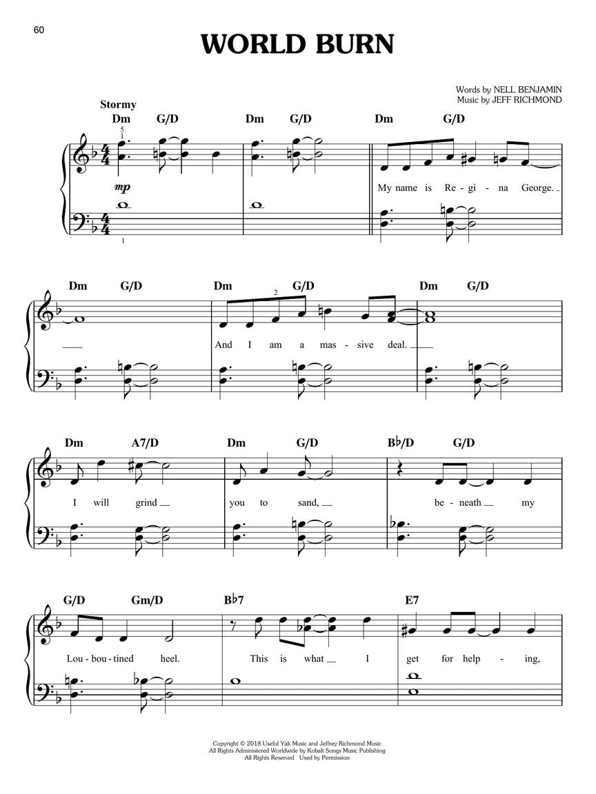 Mean Girls - Easy Piano Selections