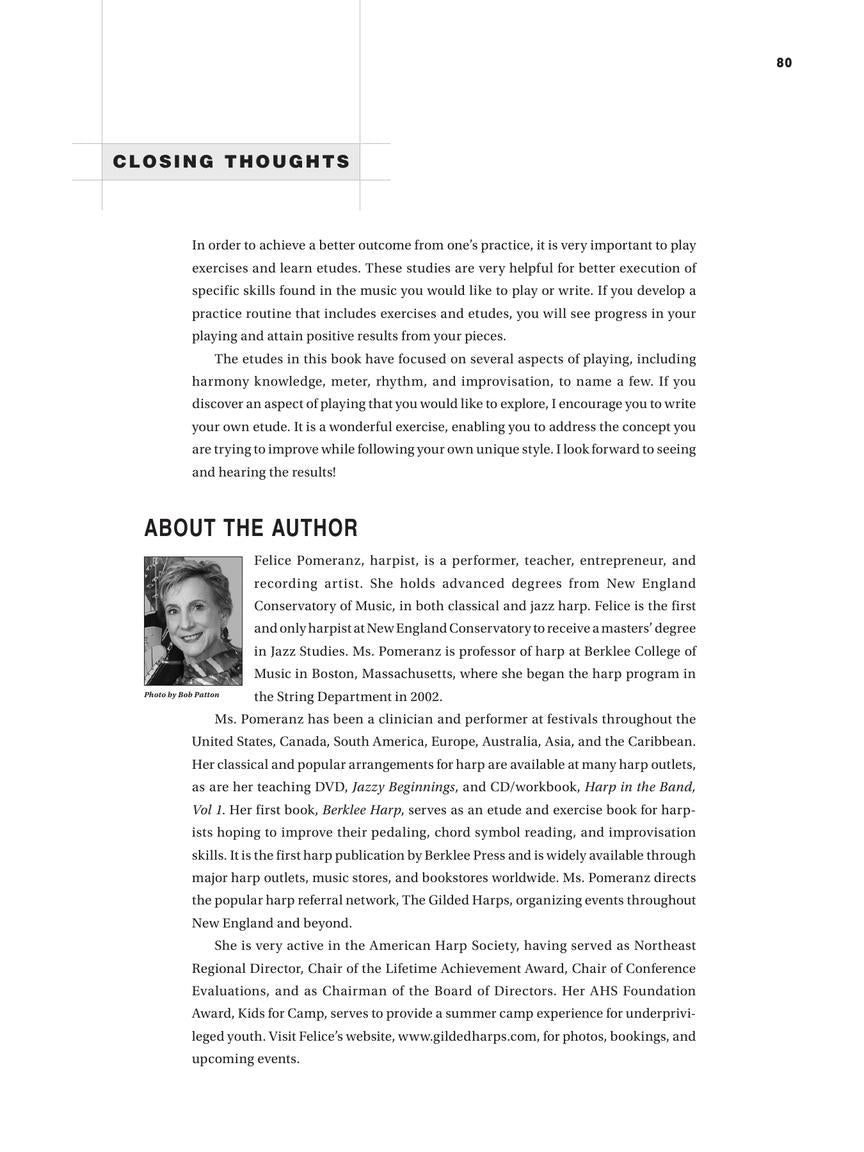 Pomeranz Contemporary Etudes for Harp