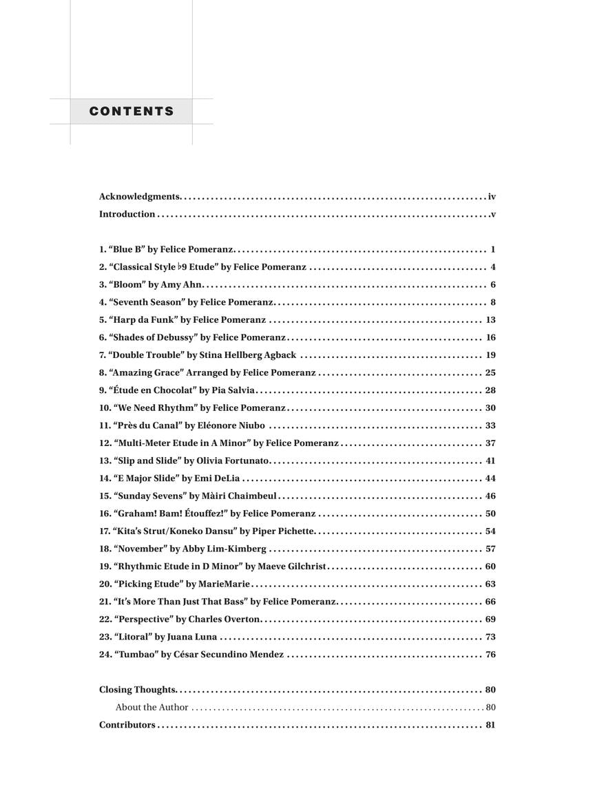 Pomeranz Contemporary Etudes for Harp