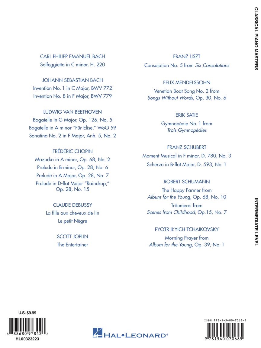 Classical Piano Masters Intermediate Level