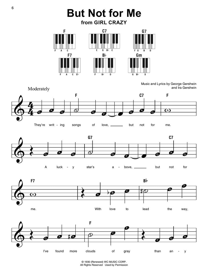 Gershwin: Super Easy Songbook Arranged for Piano