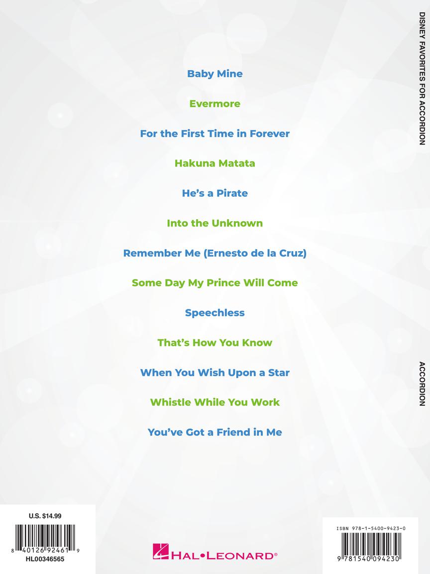 Disney Favorites for Accordion