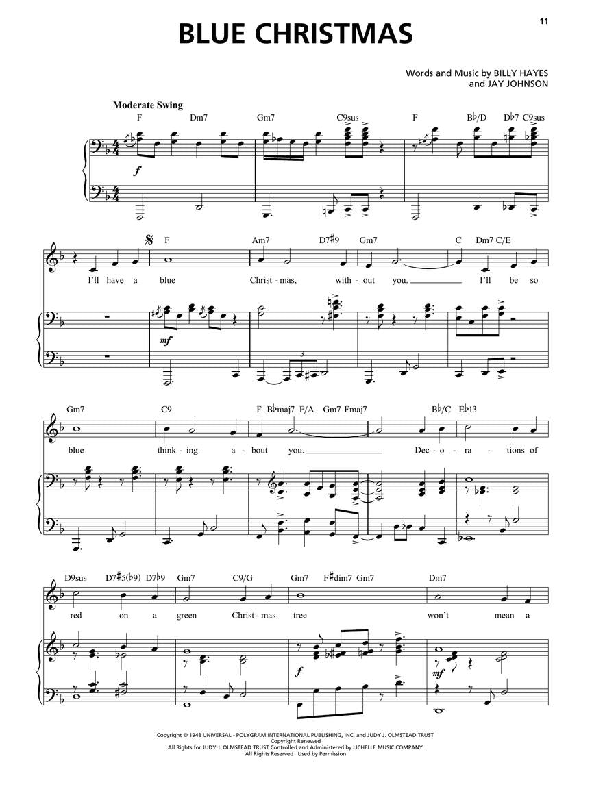 Christmas Standards Singer's Jazz Anthology – High Voice