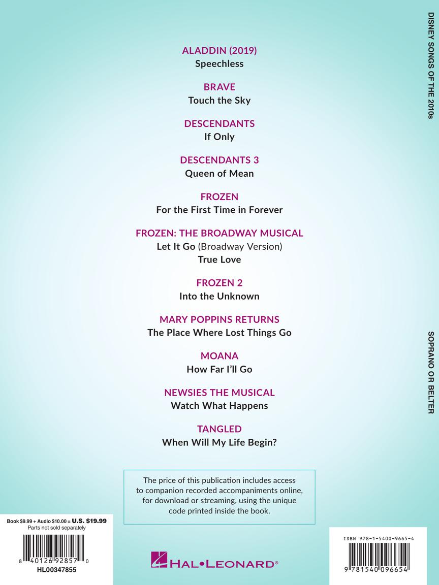 Disney Songs of the 2010s: Soprano or Belter