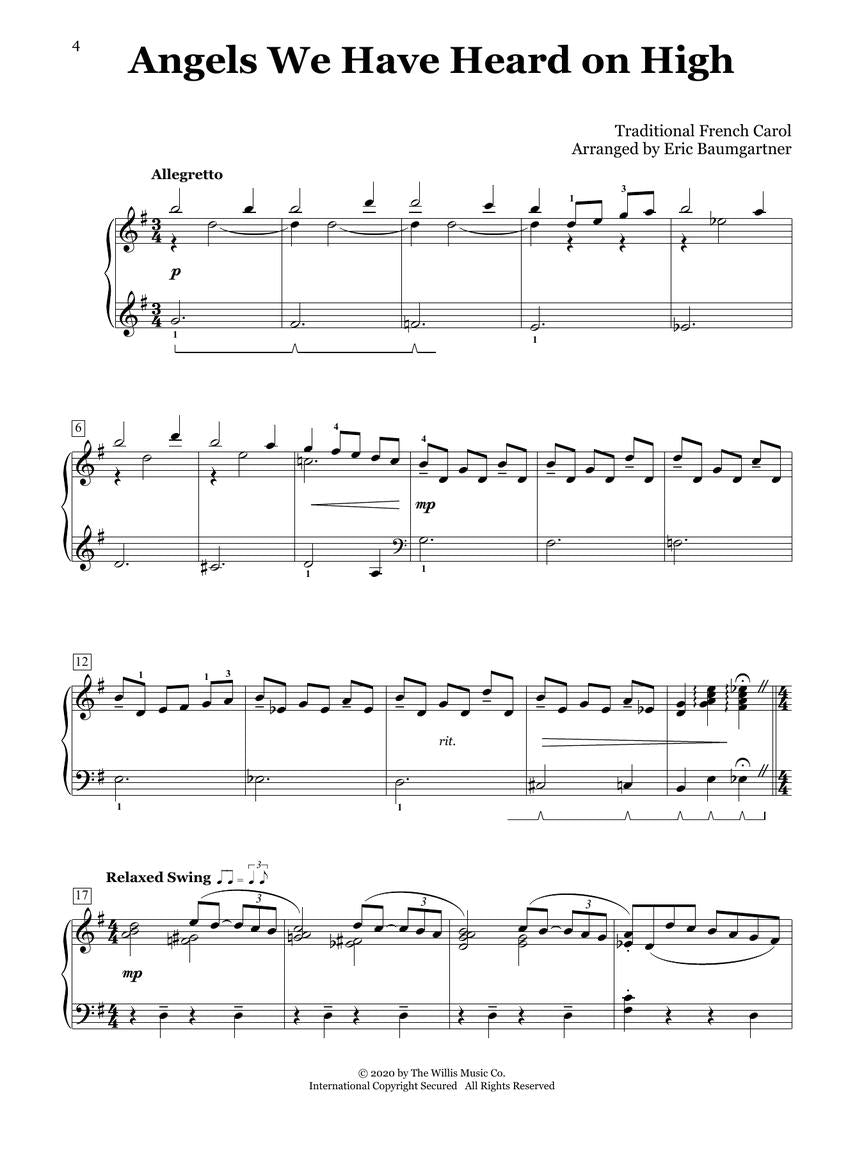 Eric Baumgartner's Jazz It Up! Christmas – 2nd Edition Mid-Intermediate Level