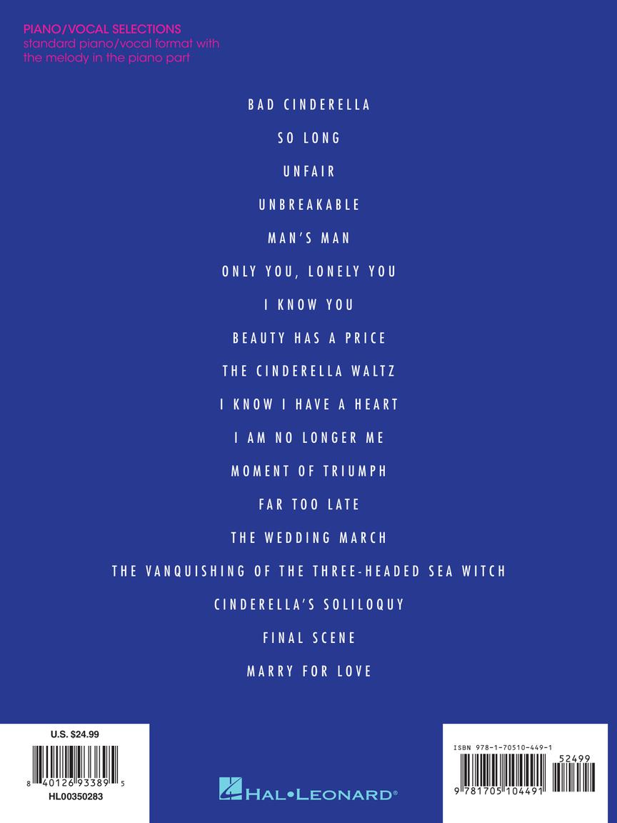 Cinderella Piano Vocal Selections