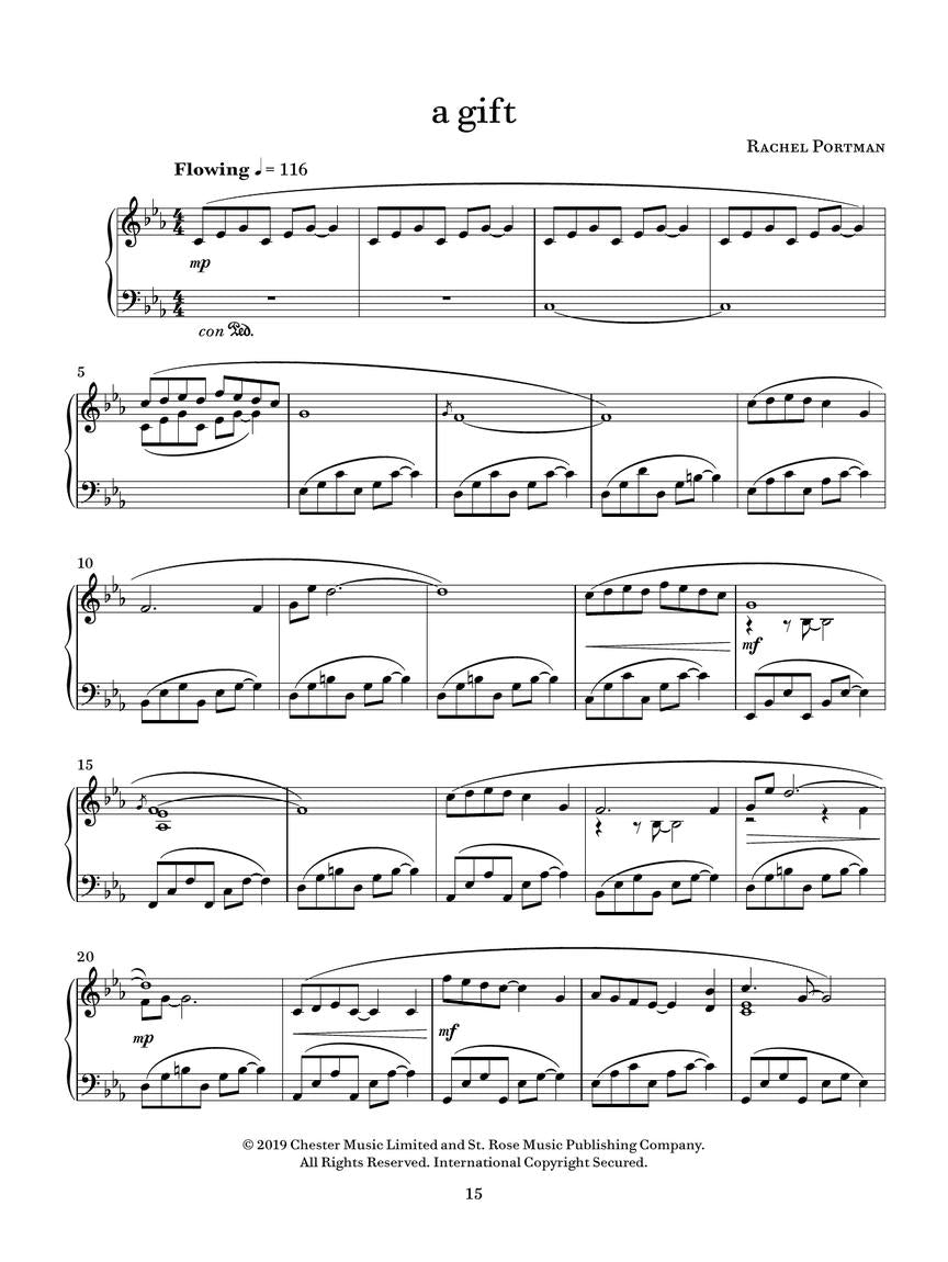 Portman – Ask the River for Piano Solo