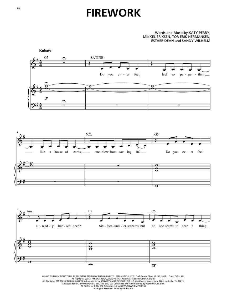 Moulin Rouge! The Musical Vocal Selections