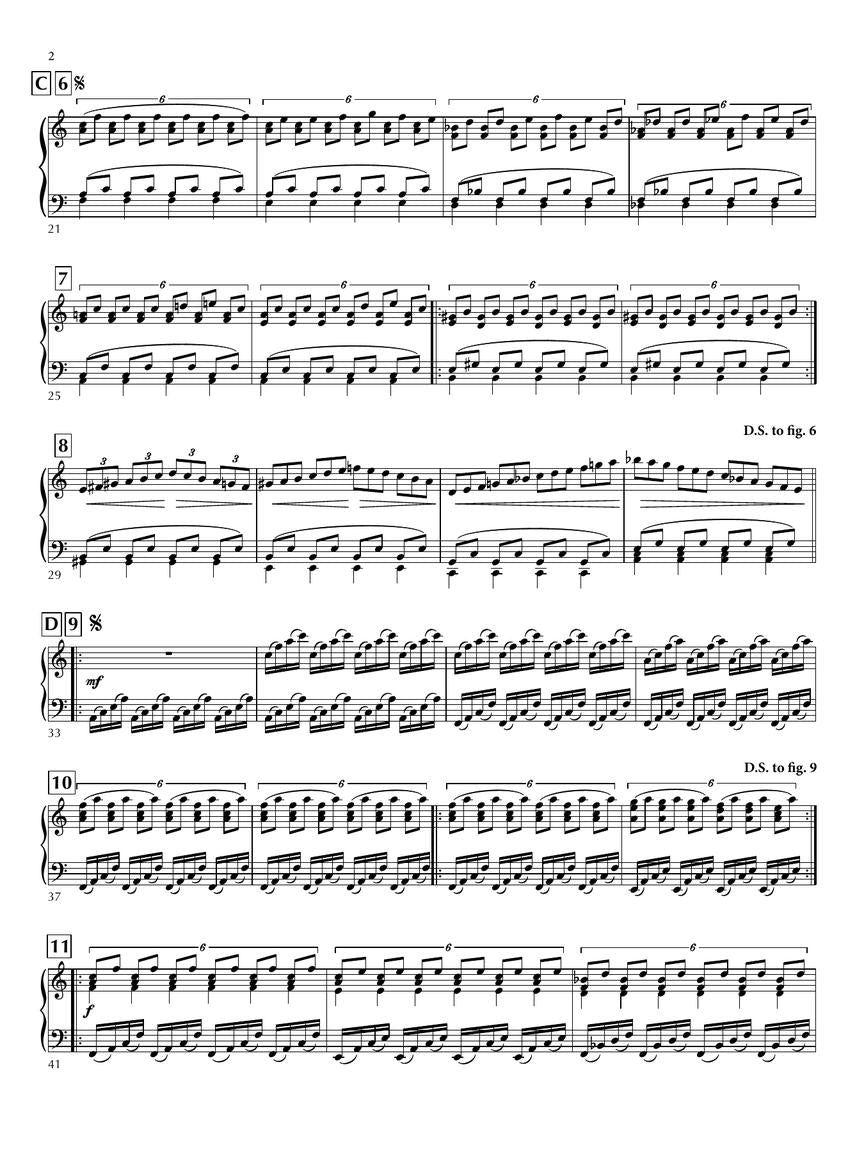 Glass Passacaglia for Piano