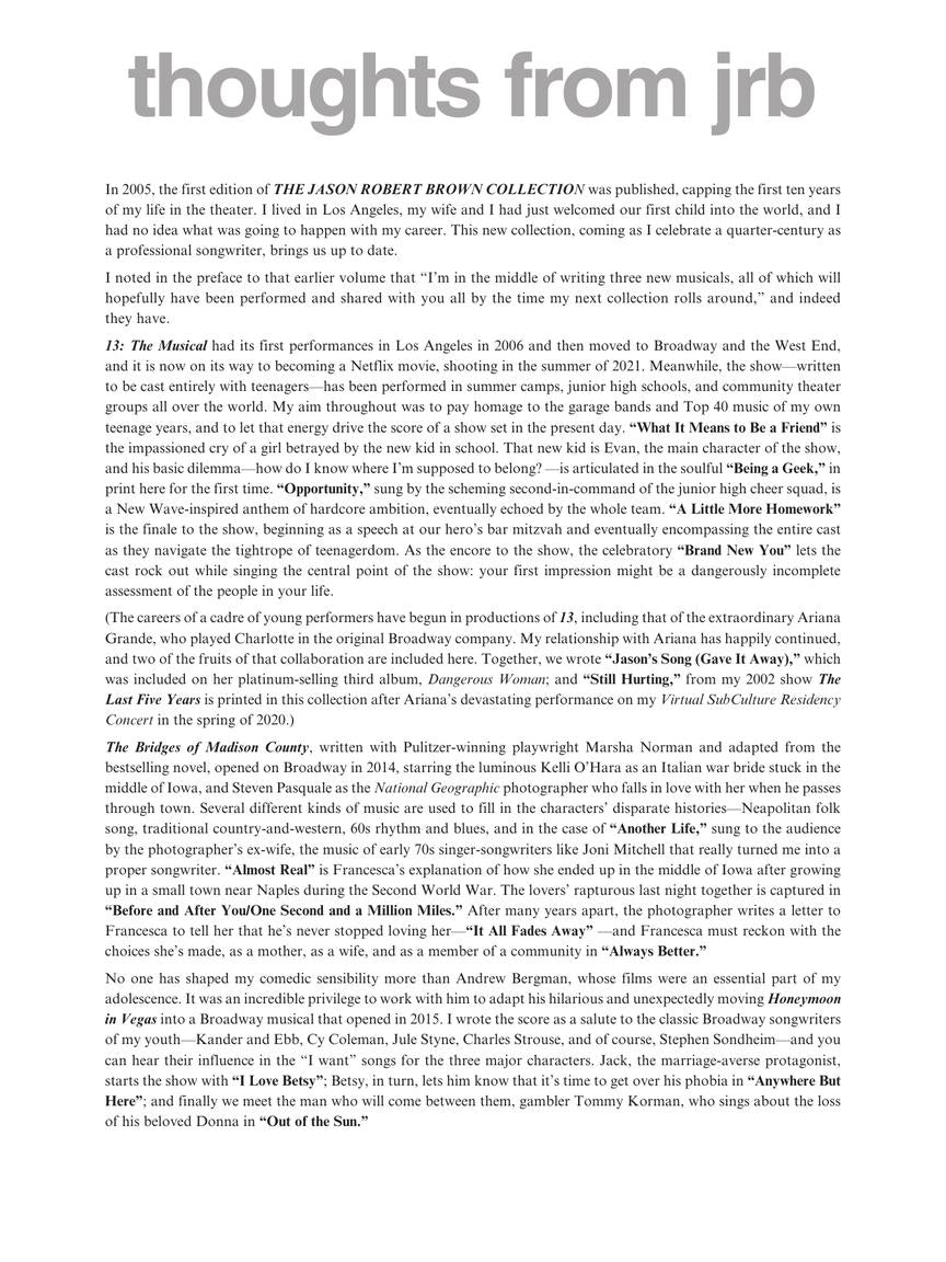 Brown, Jason Robert- Collection – Volume 2