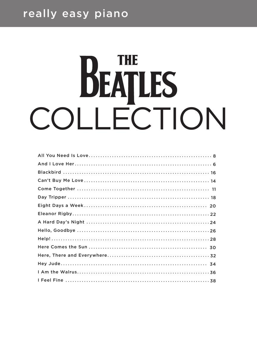 Beatles Collection – Really Easy Piano
