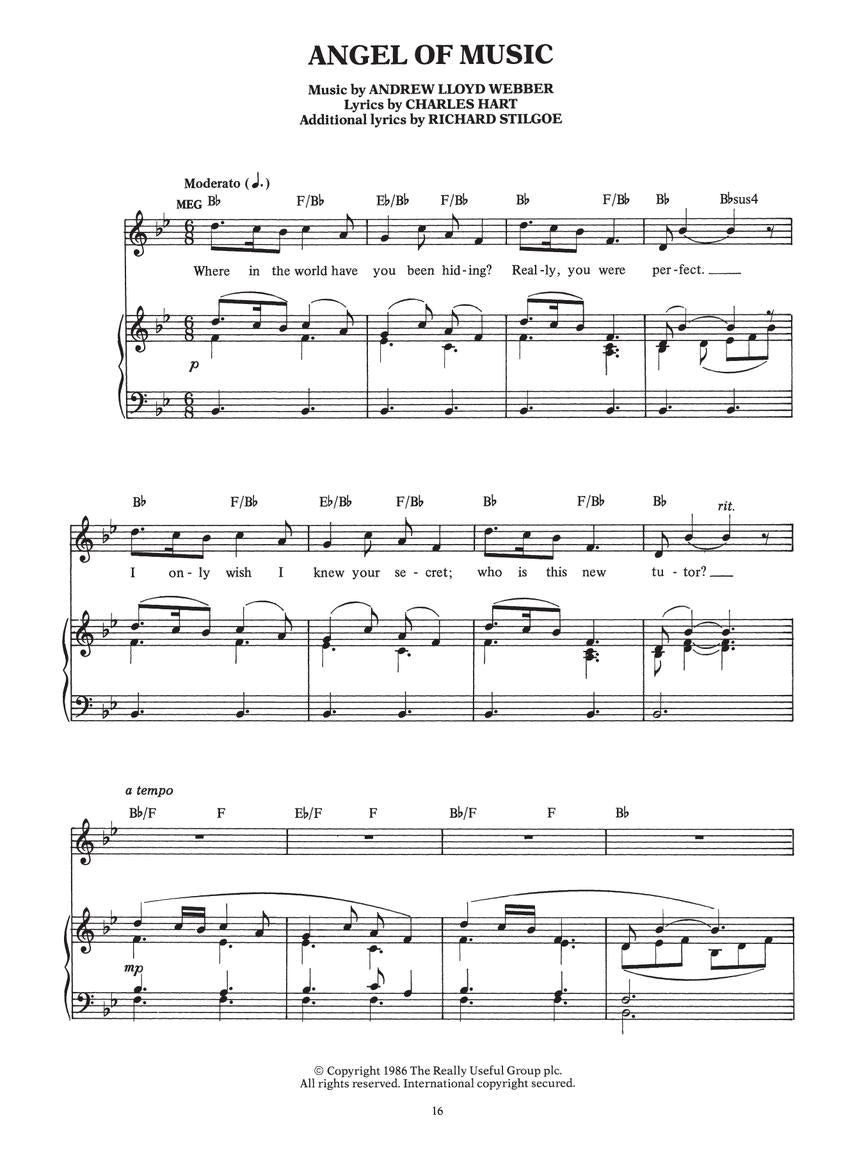 Phantom of the Opera Souvenir Edition Piano/Vocal Selections