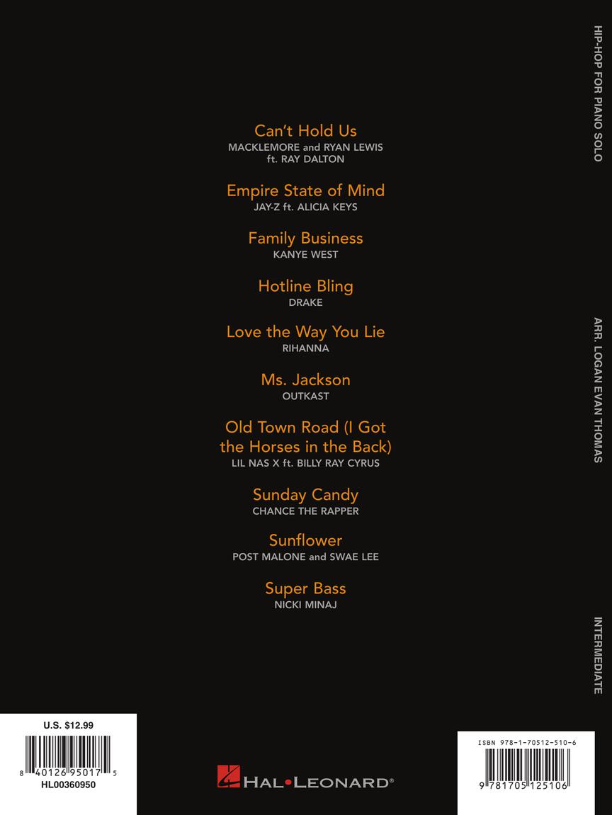 Hip-Hop for Piano Solo 10 Inventive Arrangements