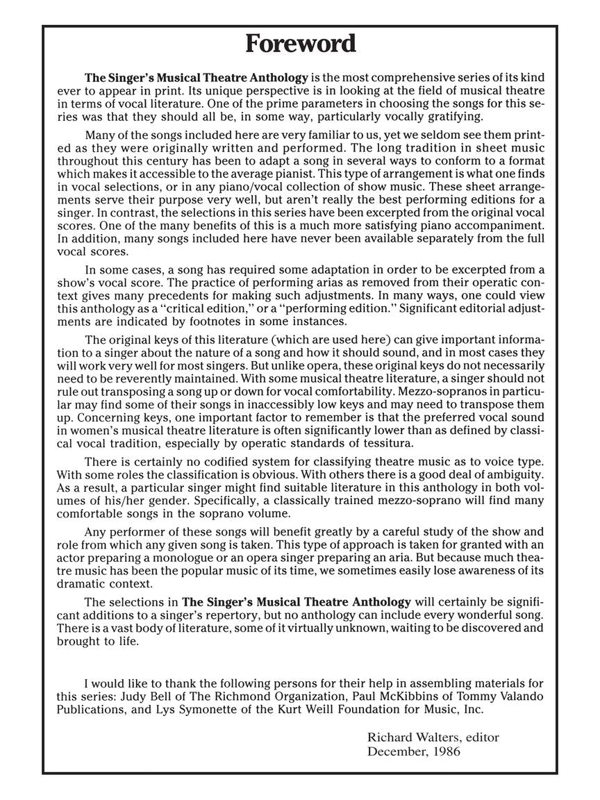 Singer's Musical Theatre Anthology - Duets