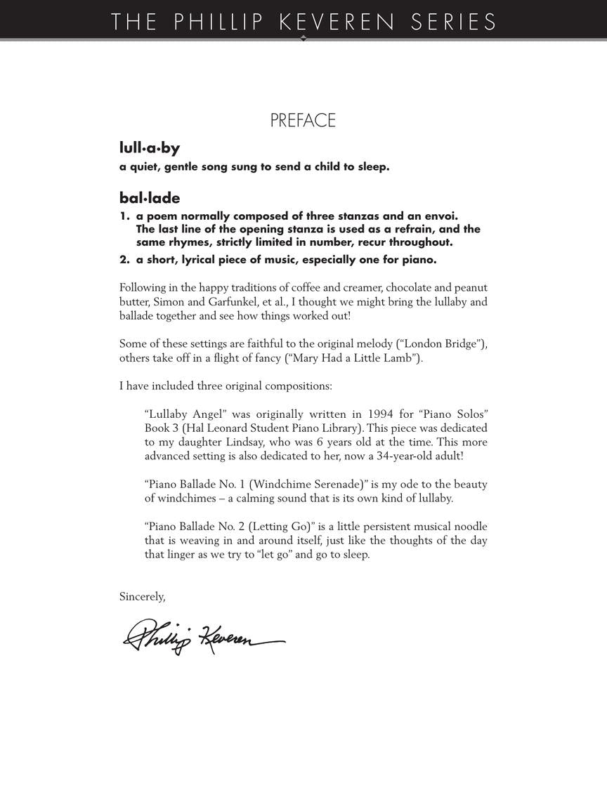 Keveren Lullaby Ballades