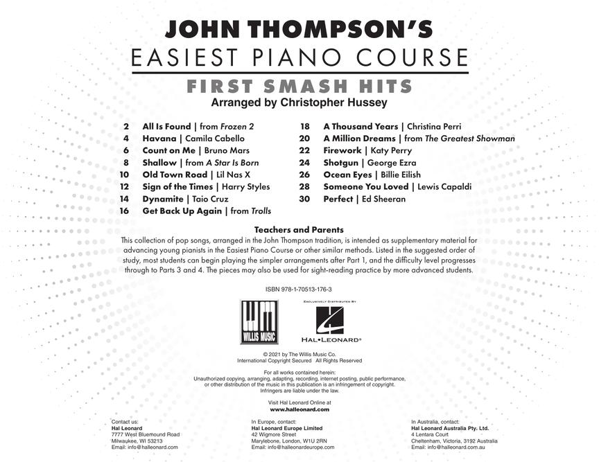Thompson's First Smash Hits