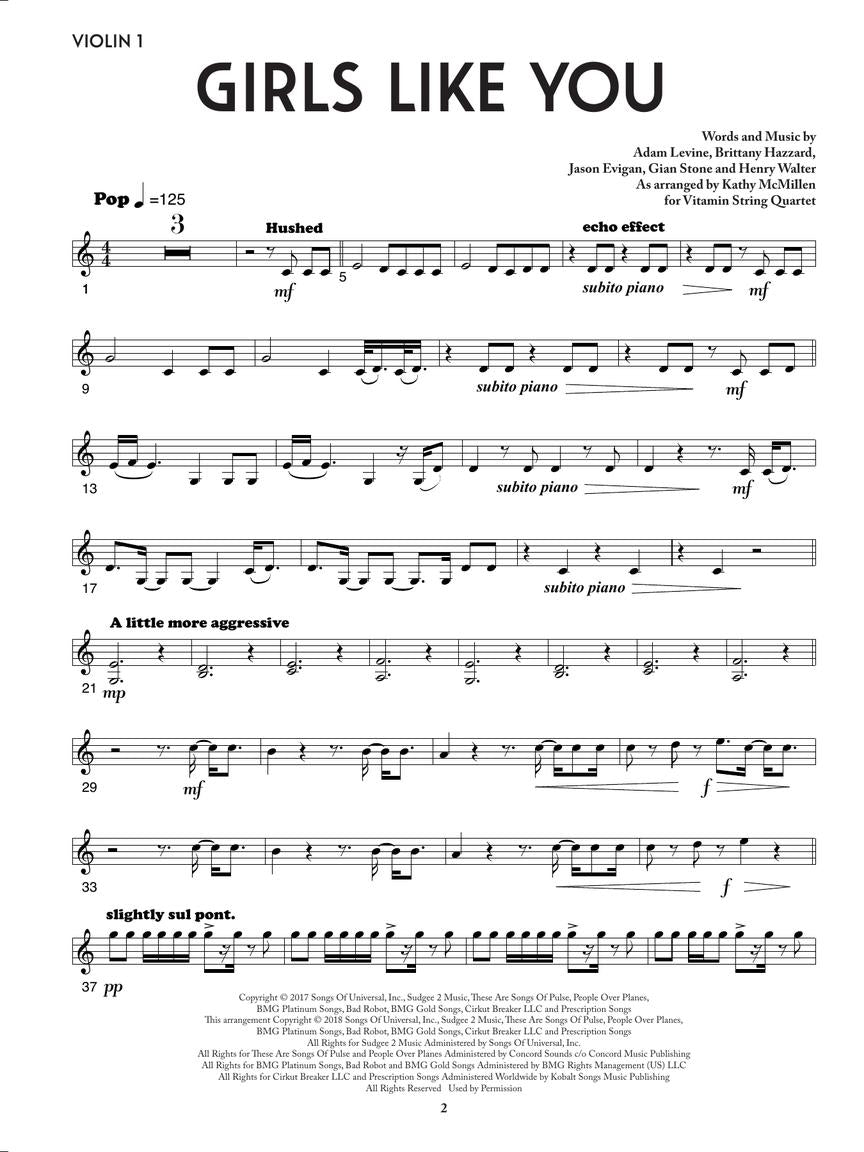 Girls Like You - Vitamin String Quartet from Bridgerton for String Quartet