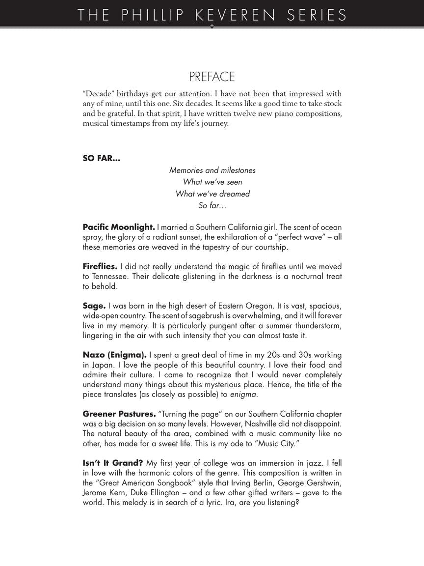 Keveren So Far 12 Introspective Pieces