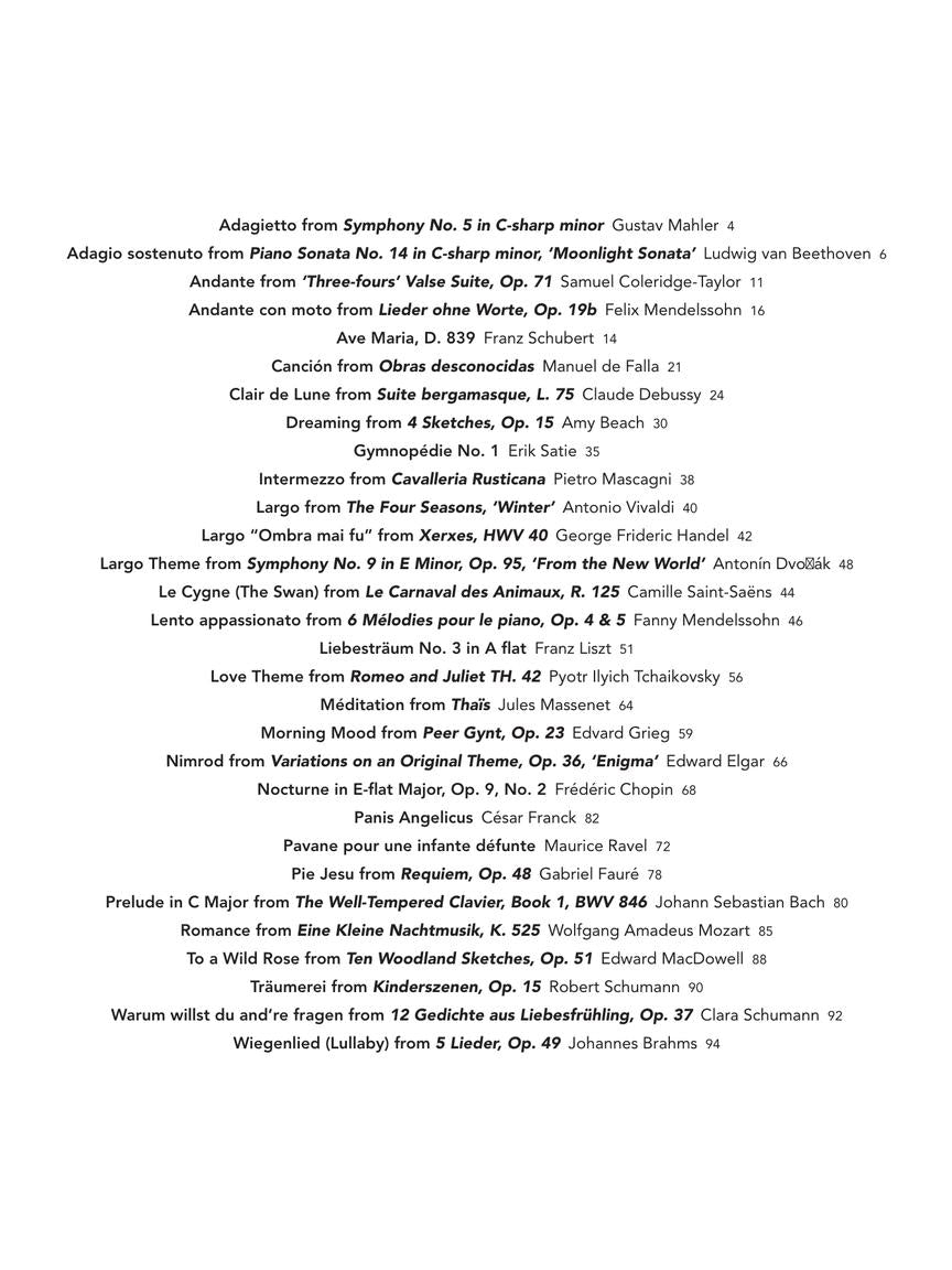 Peaceful Classical Piano Solos