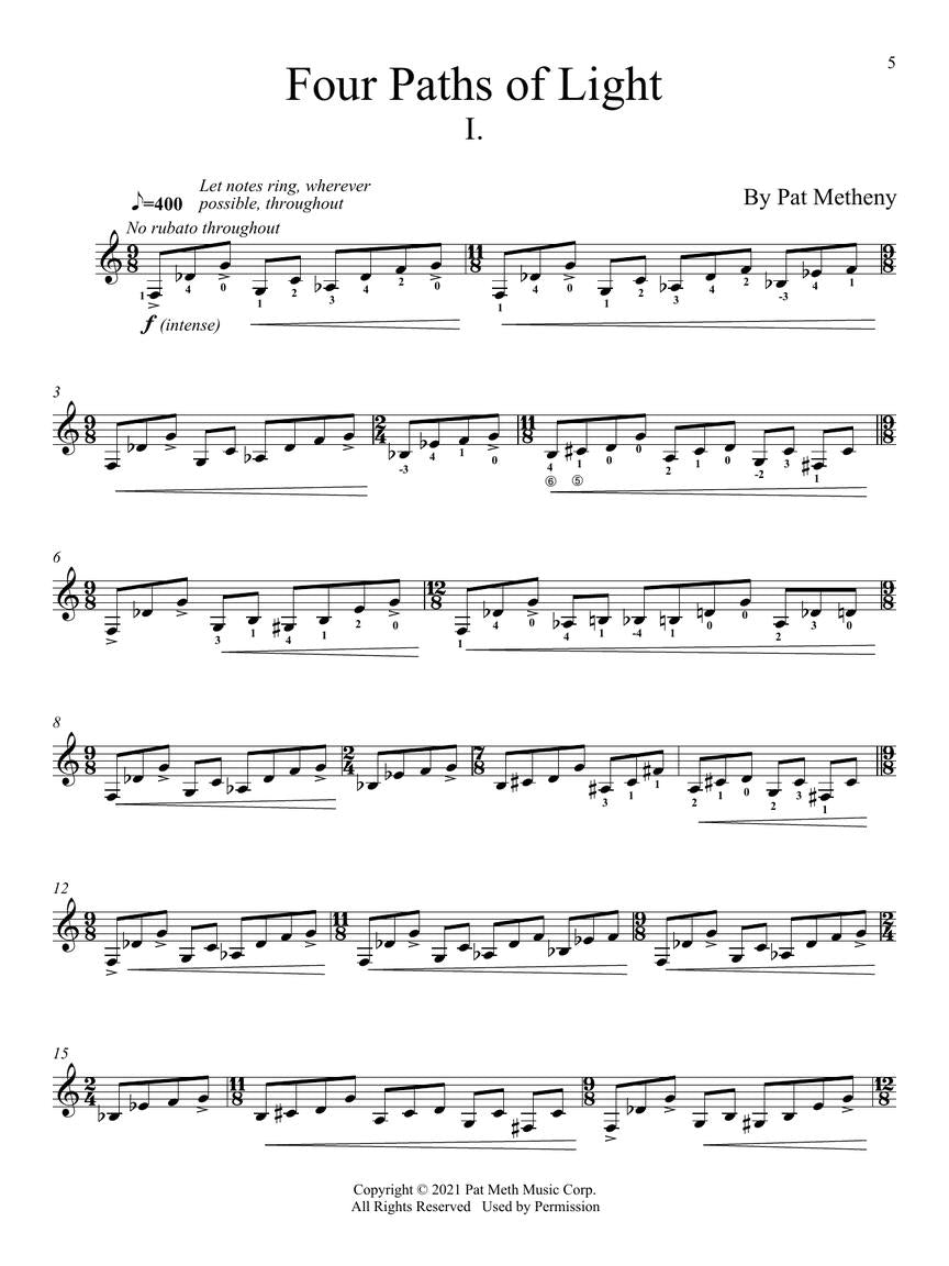 Metheny – Road to the Sun The Complete Scores