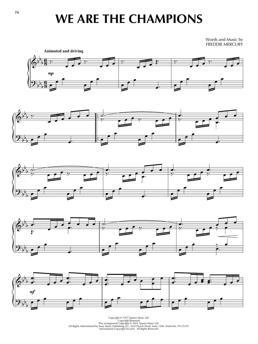 Classic Rock Songs in a Classical Style for Piano Solo