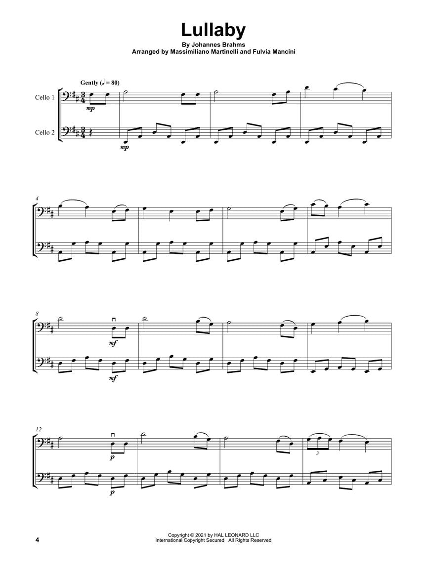 Classical Cello Duets