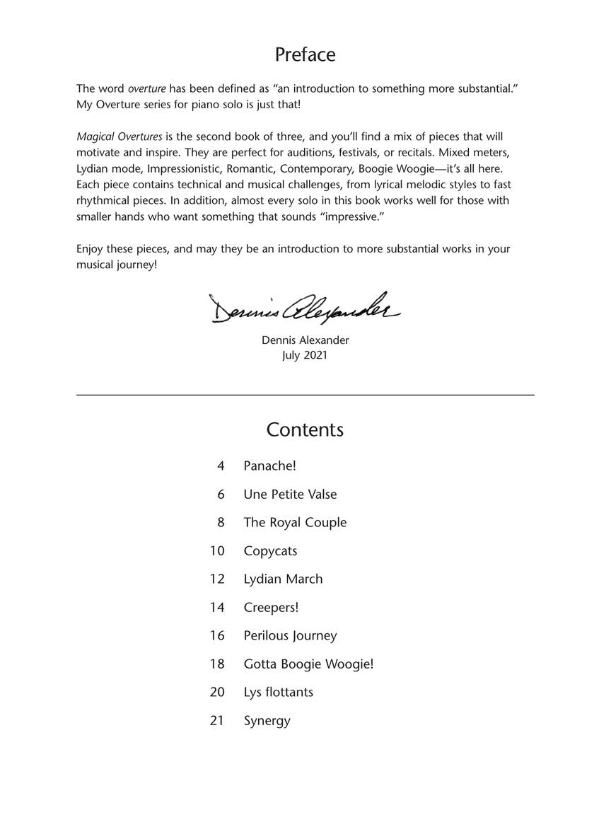 Magical Overtures 10 Exciting Piano Solos