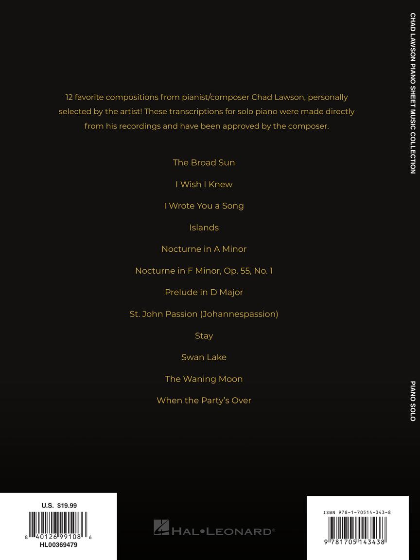 Lawson Chad Lawson – Piano Sheet Music Collection