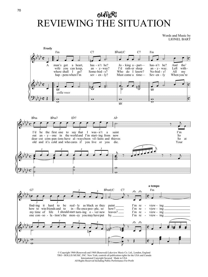 Oliver! - Vocal Selections