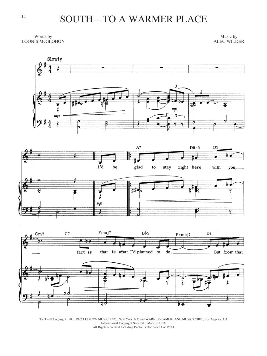 Wilder: The Alec Wilder Song Collection