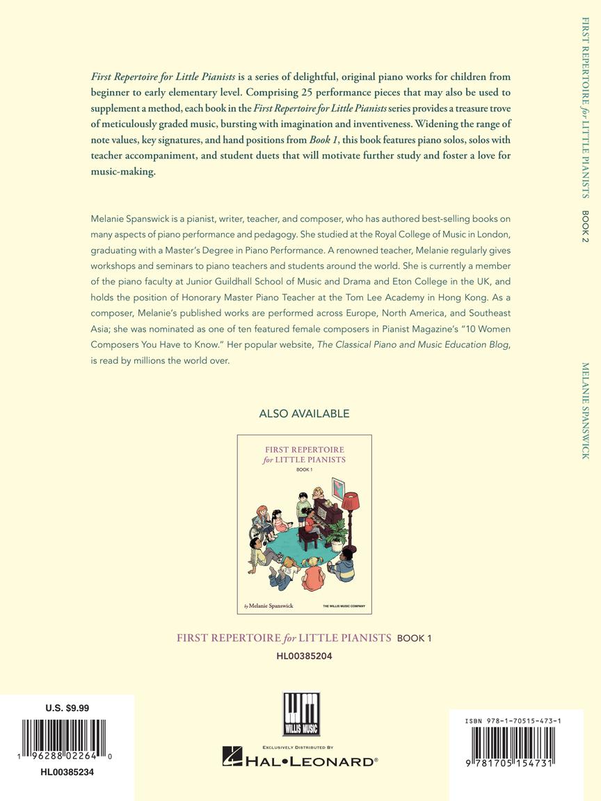 Spanswick Book 2 First Repertoire for Little Pianists