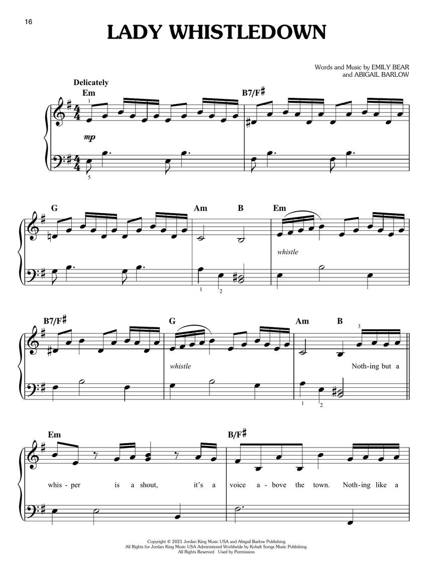 Barlow & Bear: The Unofficial Bridgerton Musical - Easy Piano