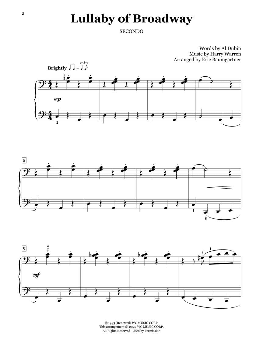 Easy Broadway Duets 2