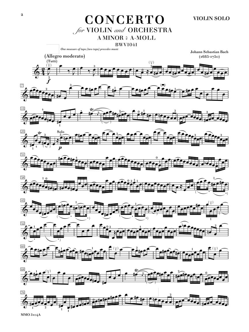 Bach Violin Concerto No 1 and No 2